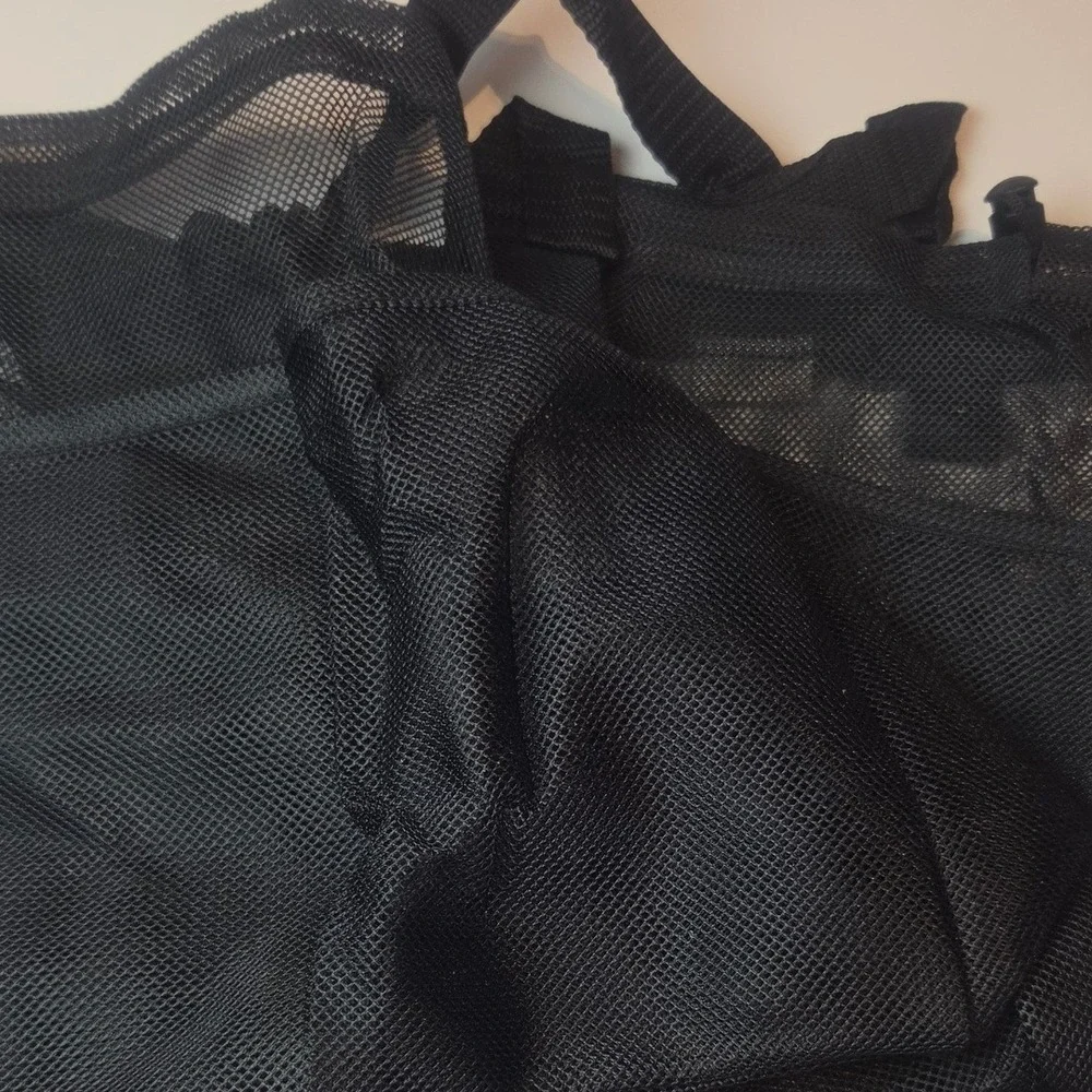 Famichan Mesh Shower Caddy Unisex OS Black Multi Pocket Dorm Utility XL NWT
